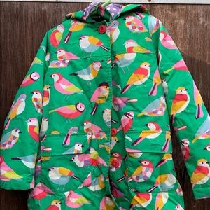 Kids Mini Boden Green Cotton raincoat. Size 6-7